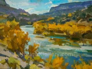 Rio Grande, near Taos' by Jill Carver